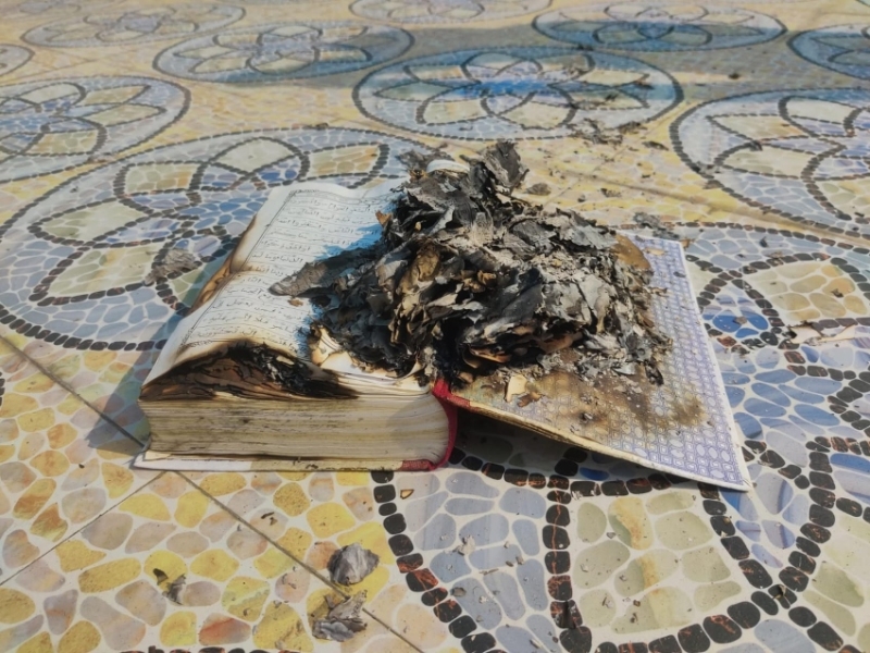 রাজশাহী বিশ্ববিদ্যালয়ে কোরআন পুড়ালো দুর্বৃত্তরা